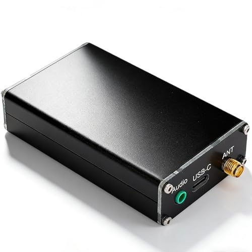 Jectse Transmisor FM de 500 MW, con Pantalla LCD, 2000 M, Puerto Tipo C 320 Frecuencias del Transmisor, Antenas 2 KM 76 a 108 MHz, para Estaciones de Radio FM Pequeñas