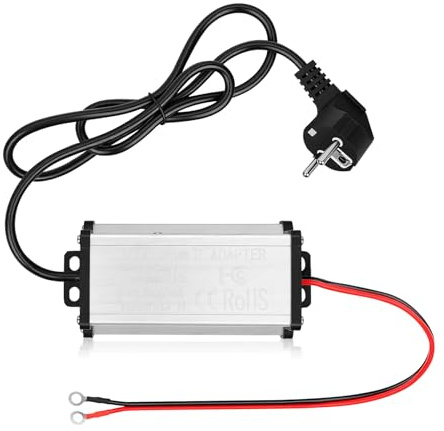 HISUEKIG Convertitore da 220V a 12V, Adattatore di Alimentazione per riscaldatore, leggero e portatile Convertitore Di Tensione per roulotte, camper, illuminazione LED garage o interni