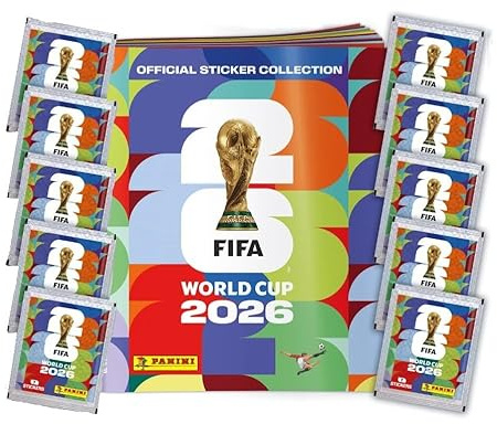 Generico FIFA WORLD CUP 2026 Album + 10 Bustine di Figurine