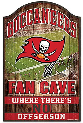 Wincraft NFL Holz-Schild Fan CAVE Tampa Bay Buccaneers
