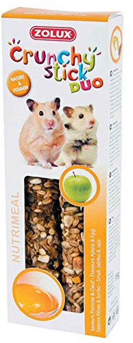 Zolux Crunchy Stick Friandise pour Hamster Pomme/Oeuf 115 g