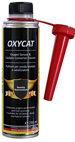 Oxycat Oxygen Sensor & Catalytic Converter Cleaner - Reduces Emissions, Dissolves Deposits in Exhaust System, Suitable for Diesel, Petrol & Hybrid Vehicles, 250ml