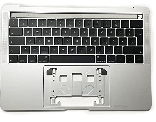 Topcase handstöd med tangentbord för MacBook Pro 13 tum Retina A1989 2018-2019 silver