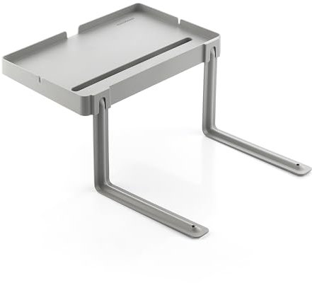 InnovaGoods® étagère Universelle Bedten pour Le lit, Polyvalente avec 3 étagères, réglable, Pliable, idéale pour Les Livres, Les revues, Les Plantes, Les Jouets, Couleur Gris.