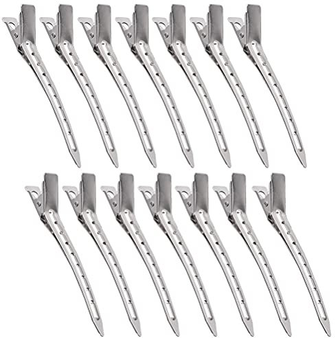 24 Stücke Haarspangen, 9cm Haarnadeln Bobby Pins Friseur Zubehör Abteilklammern Abteil Clips Metall Alligator Clip für Damen und Mädchen DIY Frisur