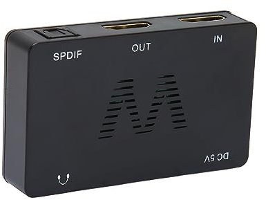 hdmi Sound Extractor, 1080P HDMI SPDIF 3.5mm Out Adapter Converter, Supports DTS HD, for Dolby TrueHD, HDMI 1.4b