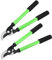 HEIHAK 2 Pack Bypass Loppers, 37cm Tree Branch Loppers with Hardened Steel Blade and Non-Stick Coating, Garden Hand Pruning Loppers for Shrubs, Trimming Plants