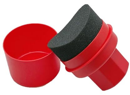 Pad applicatore per la cura degli pneumatici, spazzola applicatore per lucidatura dei pneumatici, base ergonomica ad alta densità, spugna portatile per lucidare e pulire i pneumatici