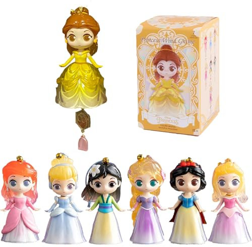 MINISO Prinzessin Sammelfiguren, Prinzessin Spielzeug Figuren Disney Prinzessin Windspiel Serie, Prinzessin Sammeln Actionfiguren, Prinzessin Kunstspielzeug Zufällige Geeignet für Geschenk 1PC