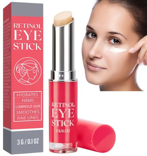 Radiant Eye Balm Stick for Anti-Aging, Dark Circles & Puffiness - Moisturizing and Tightening Eye Cream for Skincare