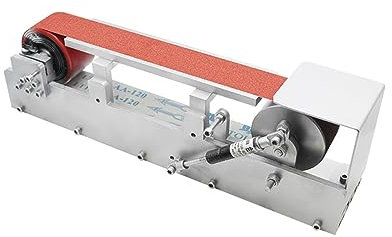 Meuleuse d'établi, Affûteuse de polisseuse haute vitesse à refroidissement par eau polissage 600W moteur sans brosse 915x50mm ponceuse à bande de meulage à eau,Haute puissance