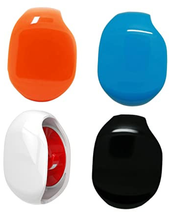 EXCEART 4Pièces Organisateur de Câbles Automatique Enrouleur Pratique pour Écouteurs et Câbles USB Rangement Compact Rouge Bleu Noir et Blanc