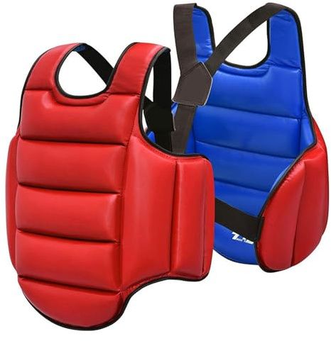 CHAKAE Protector de pecho profesional para taekwondo – Chaleco ergonómico que absorbe los golpes para entrenamiento de karate y práctica de sparring, equipo de protección de taekwondo