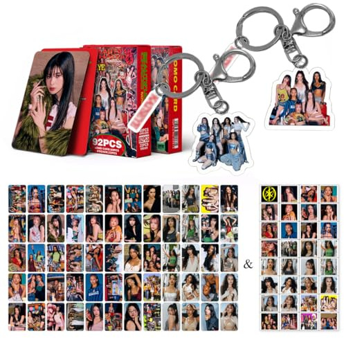 AYACZO 60 Postales y 32 Pegatinas,KAT Conjunto de Tarjetas de álbum Novedoso,Con 2 Piezas de llaveros Acrílicos,Set de Tarjetas Fotográficas