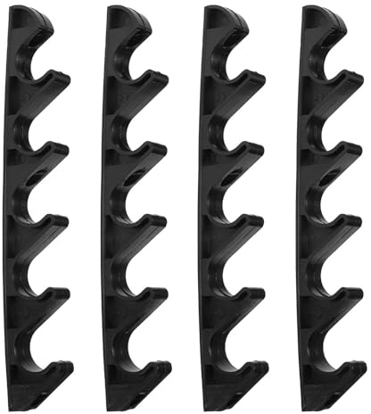 CAXUSD Outdoor Chair Adjustment Buckle with Plastic Five-Position Recliner Bracket, 4Pcs Set for Garden Loungers and Balcony Seating