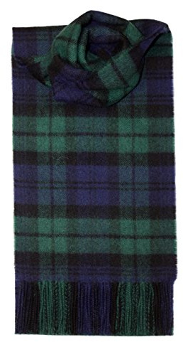 Black Watch - Langer Schottenkaro-Schal aus gebürsteter Lammwolle, Auswahl an Tartans