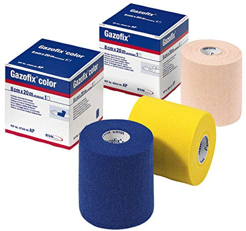 BSN Medical Gazofix color 47329 Fixierbinde, 20 m x 8 cm, blau, 1 Stück