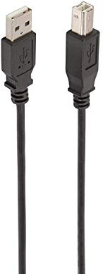 Ewent Cavo Stampante USB 2.0 Nero, 1,8 Metri, Tibo A Maschio a Tipo B Maschio