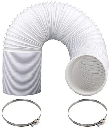 Spares2go-Tuyau d'évacuation d’air universel 6 m, diamètre 100 mm, colliers de serrage, pour sèche-linge