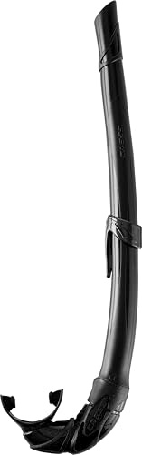 Cressi Corsica Premium Ultra Flexible Tuba (fabriqué en Italie), Mixte, EG268550, Noir