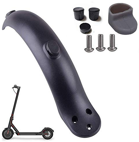 SUNJULY Guardabarros Trasero para Xiaomi M365, 1PCS Guardabarros de Scooter Partes de Scooter, Accesoriosde Repuesto con Gancho - Negro