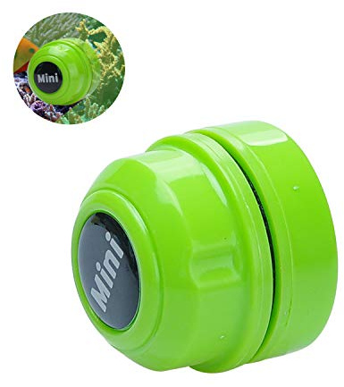 Mini brosse magnétique pour aquarium, nettoyeur de verre, mini aimant portable durable, nettoyage pour aquarium et élimination des algues (vert)