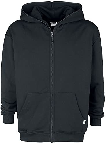 Urban Classics Herren Organic Full Zip Hoodie Kapuzenpullover, Schwarz, XXL