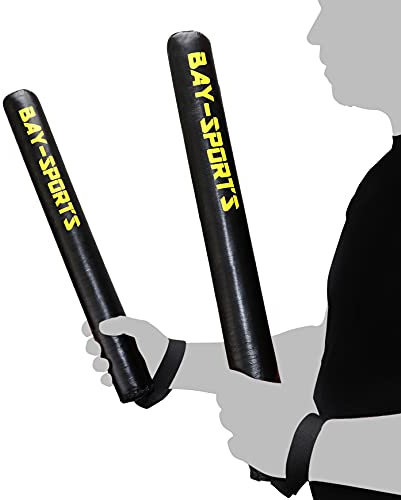 BAY-Sports Boxsticks Boxing Sticks Schlagpolster Schlagkissen Reflex Training Stöcke Schaumstoff MMA K1 Muay Thai Thaiboxen Kickboxen Krav MAGA