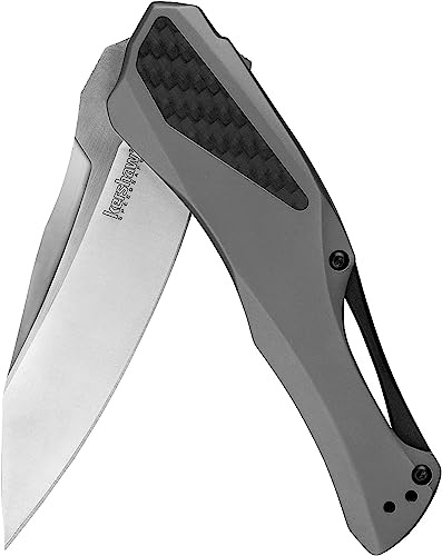 Kershaw Collateral Carbon Taschenmesser 83 mm Klinge aus D2-Edelstahl, Griff mit Titankarbonitrid-Beschichtung, manuelle Öffnung, Framelock