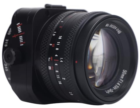 Obiettivo per Fotocamera con Cornice APS C 50Mm F1.4,Obiettivo Fisso con Messa a Fuoco Manuale Ad Ampia Apertura,Obiettivo Tilt per Porta M4/3,Fotocamere G1 G2 E-PL1 E-PL2