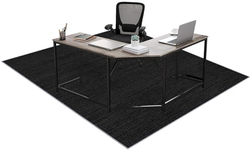 QUIYAEZY Alfombrillas para Sillas de Oficina, Antideslizante Protector Suelo, Alfombra Silla Gaming, Grande Protector Suelo Silla Ruedas, Protectores de Suelos Duros 120 x 140 cm