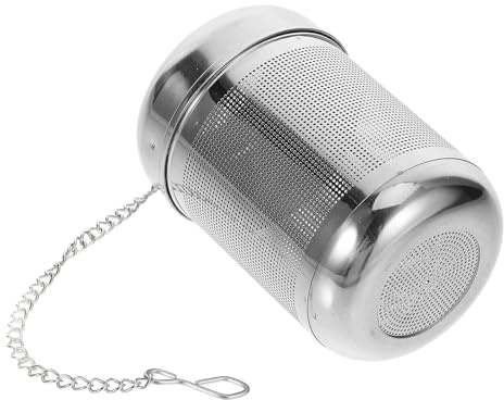 DIYEAH Infusor de Té de Acero Inoxidable Grande Cadena Colador de Especias Multifuncional para Cocina Filtro para Sazonar Sopas y Preparar Té Hojas Sueltas