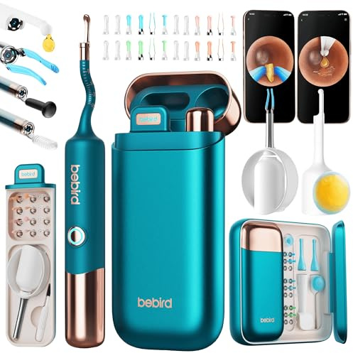 Bebird Earsight Ultra Ear Wax Removal Kit,2K HD Visual Ear Cleaner with Camera,FSA/HSA Eligible Flexible Ear Camera with 90-Minute Battery & Enhanced Light,Ear Cleaning Tool for Adults & Kids