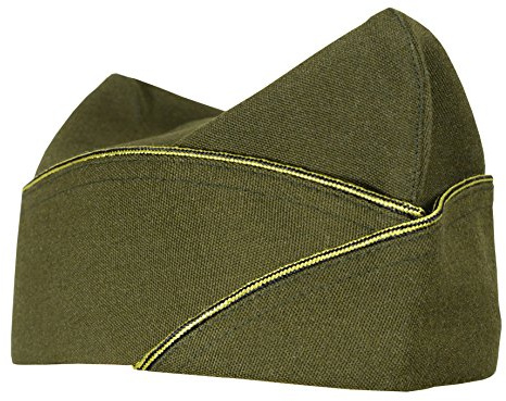 Gorra garrison de oficial de infantería de la II Guerra Mundial, ejército estadounidense en el extranjero