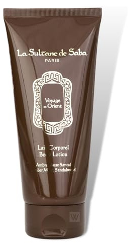 Amber Musk Sandalwood Body Lotion La Sultana de Saba Journey to the East