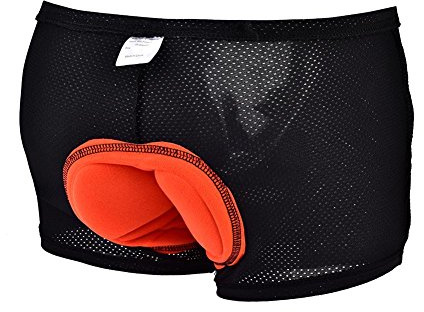 Short Homme Cycliste,Tbest Padded Cycling Shorts, 3D Gel Rembourré Cyclisme Shorts, Unisexe Vélo Équitation sous-vêtements Shorts Pantalon Respirant Séchage Rapide Shorts de Cyclisme pour Hommes Femme