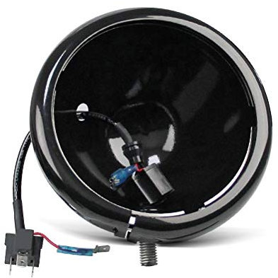 LED Scheinwerfer-Gehäuse Kit 5,75 Kompatibel für Harley Davidson schwarz