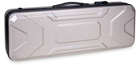 Crossrock CRA400VFCH 4/4 Full Size Violin Case, Zippered ABS Molded Backpack Style in Champagne