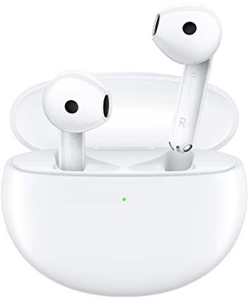 OPPO Enco Air 2 – Kabellose Bluetooth-Kopfhörer, kabellos, Semi-Ohr-Kopfhörer, Geräuschunterdrückung, 24 Stunden Akkulaufzeit, Ultraleicht, innovatives Design, wasserfest IPX4, Weiß [FR-Version]