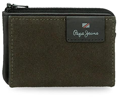 Pepe Jeans Hilltop, verde scuro, Talla única, Portafoglio Hilltop