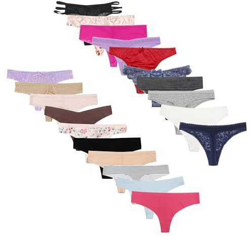 Libella 10-pack stringtrosor dam sexiga underkläder med spets 3210 NY, Multi-2, S