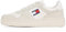 Tommy Jeans Herren Cupsole Sneaker Retro Basket Sportlich, Elfenbein (Ivory), 40