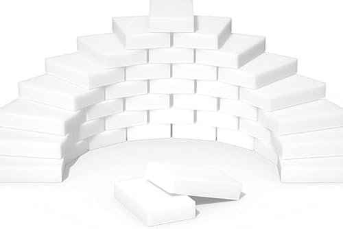 50Pcs Borrador Magico Esponja para Limpieza, Esponja de Melamina Magic Sponge para Superficies del Hogar, Cocinas, Baños, Paredes, Zapatos