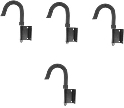 Hoement 4piezas Gancho Para Escalera De Extensión Soporte Antideslizante De Gancho Anticaída Accesorio Para Seguridad Para Tejados y