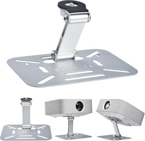 Eroshoo Desktop Projector Stand,Mini Projectors Ceiling Mount With 180°Adjustable,Hanging Projector Mount with 1/4 Screw for Video Projectors Phone Camera,Proyector Stand Compatible with Aurzen,Yaber