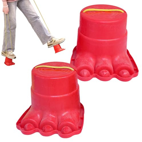 Stelzen für Kinder – Stelzenstepper für Kinder, Gehstelzen, Balance-Stepper | Plastac Walking Stelzen Kinder Monstar, tragbares Outdoor-Spielgerät für motorische Fähigkeitsentwicklung, sensorische