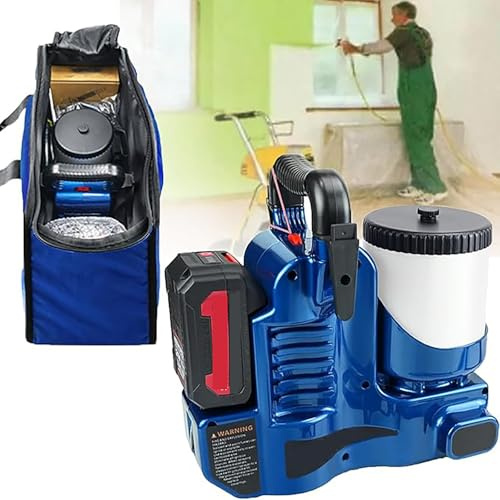 Pulvérisateur de peinture sans fil – Puissance de 500 W, 6 vitesses, capacité de 1,2 L pour peintures au latex, armoires, murs, avec deux piles