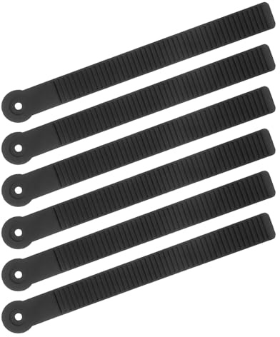 SHERCHPRY Correas de Fijación para Snowboard Ajustables de Tobillo, 6 Unidades, Material Resistente Trinquete, Accesorio para Fijaciones de Esquí y Deportes de Invierno, Compatibles
