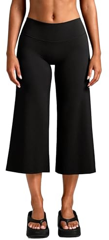Navneet Capri leggings för kvinnor breda ben sportleggings