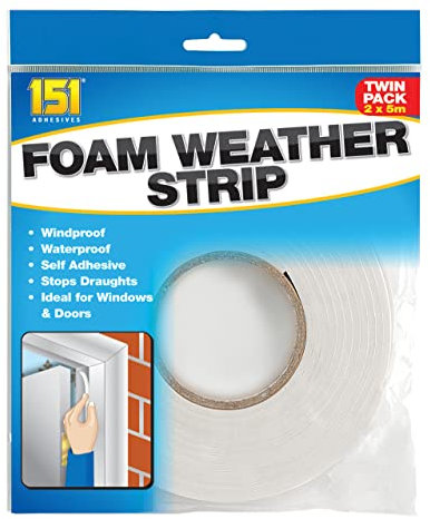 ASOT - Nastro autoadesivo in schiuma poliuretanica, per porte 7 finestre, confezione da 2
